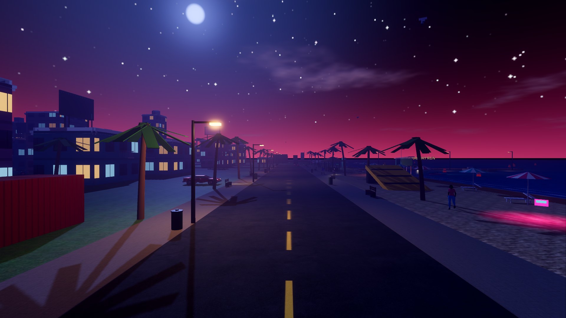 Ocean Drive at sunset
